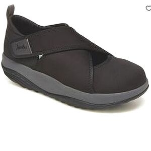 NEW Jambu Black Vegan Comfort Rocker Bottom Eco-Friendly Stretchable Shoe, 7.5W